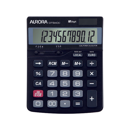 Aurora DT940C 12 Digit Semi Desktop Calculator DT940C