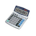 Aurora Silver/Grey 12-Digit Desk Calculator (Solar powered with battery back up) DT401