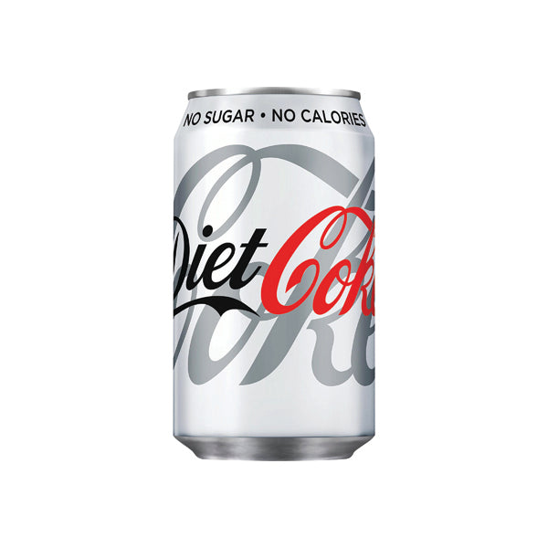 Diet Coca-Cola Soft Drink 330ml Can (Pack of 24) 100224