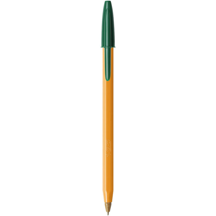 Best Value BIC Orange Original Fine Ballpoint Pens Fine Point (0.8 mm) - Green, Box of 20