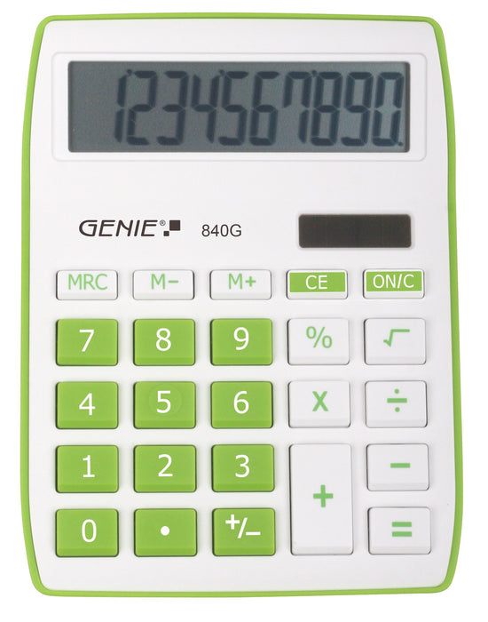 Best Value Genie 12266 Desktop Calculator - Green