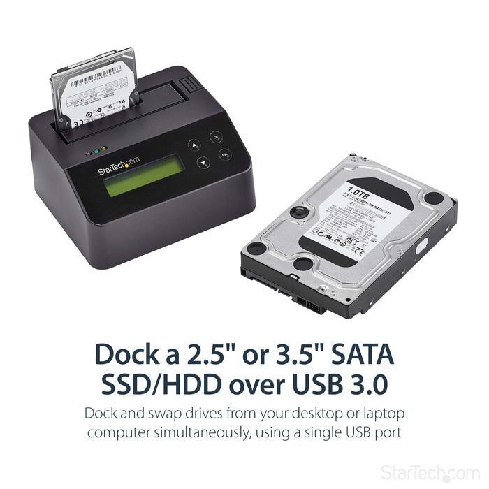 Best Value StarTech.com USB 3.0 Hard Drive Eraser Dock for 2.5" & 3.5" SATA SSD HDD + 4Kn Drive - LCD/ RS232 - Secure Erase HDD Wiper Docking Station (SDOCK1EU3P2)