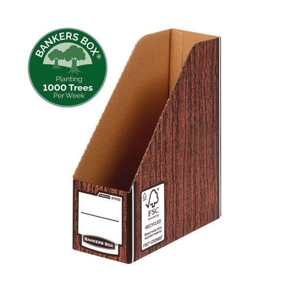 Bankers Box Premium Magazine File-Woodgrain (Pack of 5) 723303