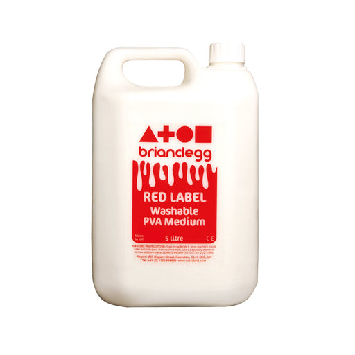 Brian Clegg PVA Glue Red Label 5 Litre GL01