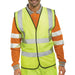 Hi Visibility Vest EN ISO20471 Saturn Yellow Large WCENGL