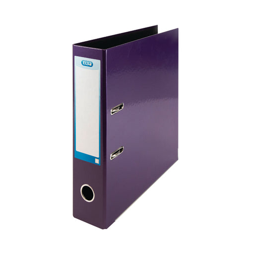 Elba 70mm Lever Arch File Laminated A4 Purple 400107440