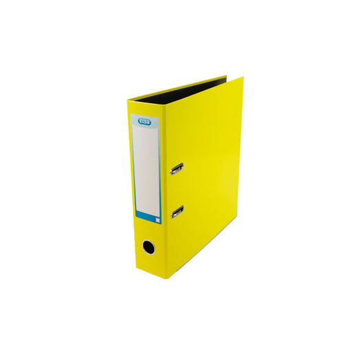 Elba 70mm Lever Arch File Laminated A4 Yellow 400107432