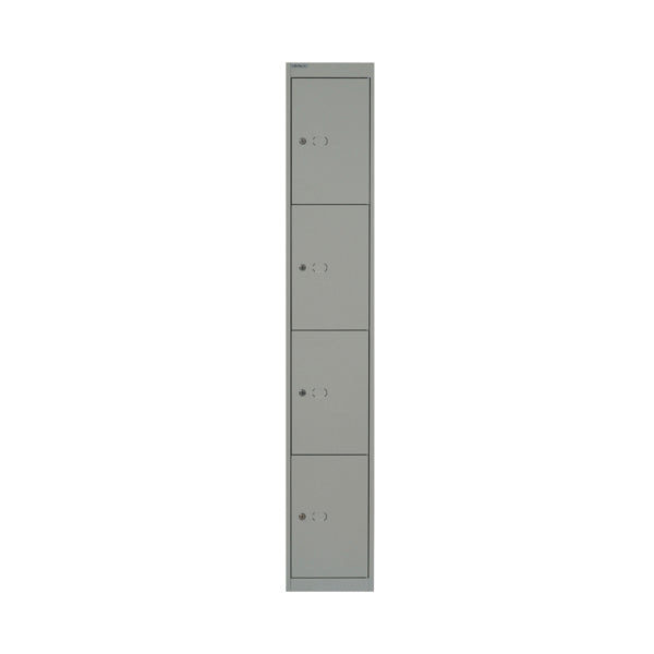 Bisley 4 Door Locker 305x457x1802mm Goose Grey BY02537