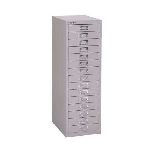 Bisley 15 Multidrawer Filing Cabinet A4290x420x870mm Grey H3915NL-073