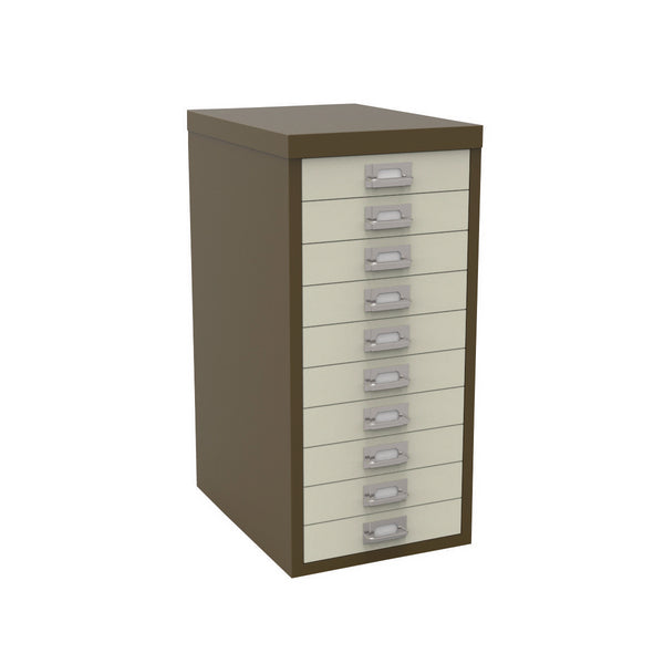 Bisley 10 Multidrawer Cabinet A4 279x380x590mm Coffee/Cream H2910NL-005006