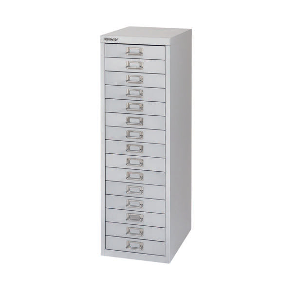 Bisley 15 Multidrawer Cabinet 279x380x860mm Silver BY58420