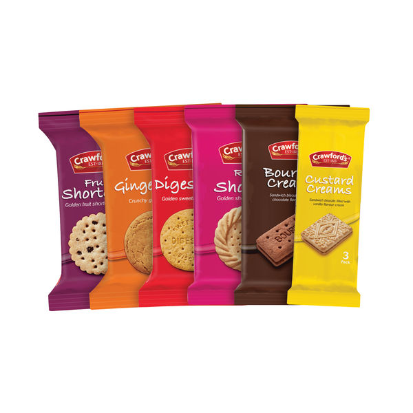 Crawfords 6 Varieties Biscuit Mini Pack (Packung mit 100)