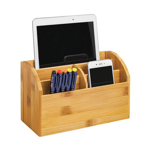 CEP Silva Bamboo Desk Tidy Woodgrain 2240020301