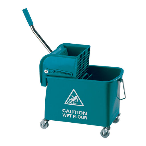 Mobile Mop Bucket and Wringer 20 Litre Green 101248GN