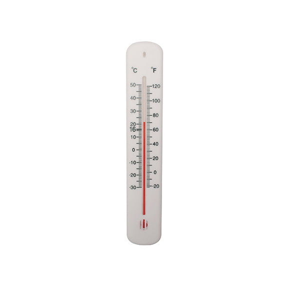 Office Thermometer H200xW45mm White CY61761