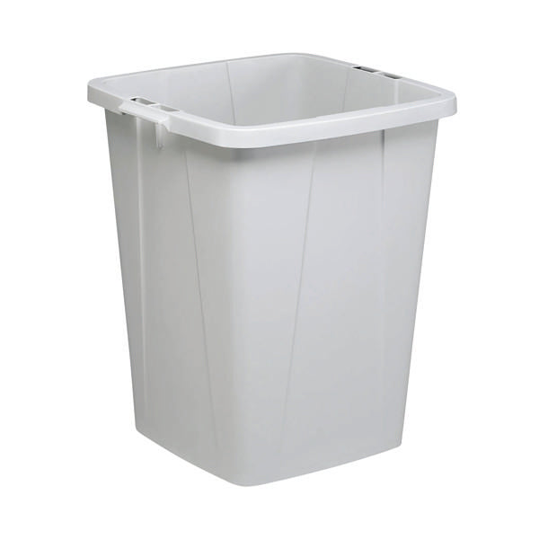 Durable Durabin Bin Square 90 Litre 520x490x610mm Grey 1800474050