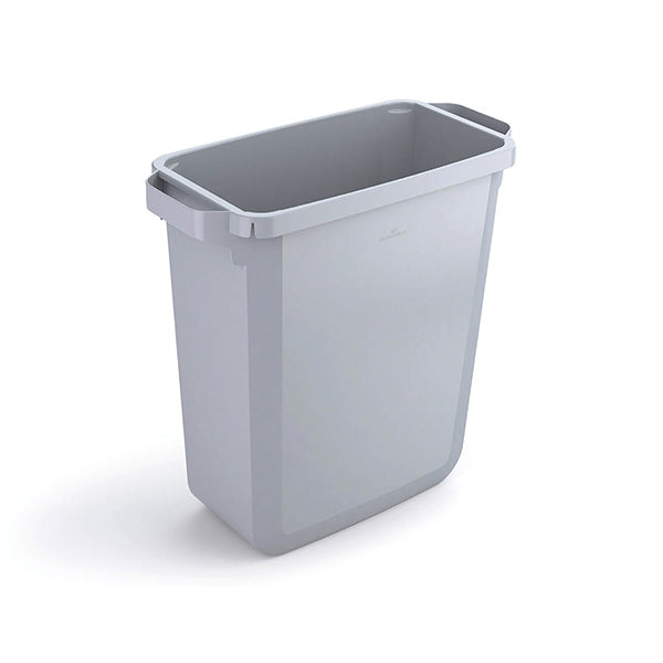 Durable Durabin Bin Rectangular 60 Litre 282x590x600mm Grey 1800496050