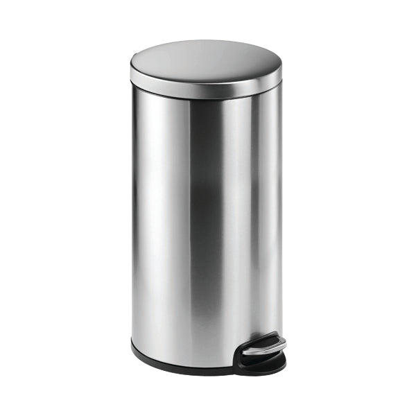 Durable Stainless Steel Soft Release Fingerproof Coating Pedal Bin 30 Litre 3403