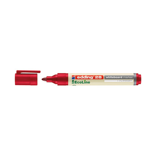 Edding 28 Ecoline Drywipe Markers (Pack of 10) Red 4-28002