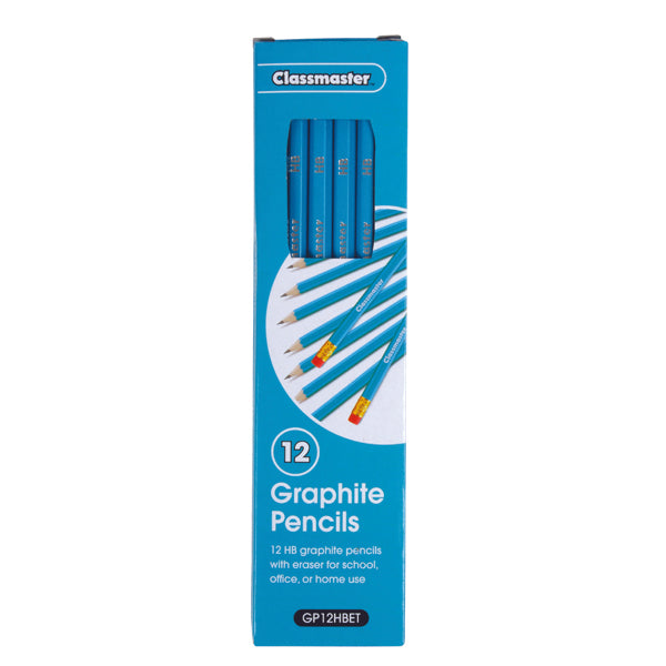 Classmaster HB Pencil Eraser Tip (Pack of 12) GP12HBET