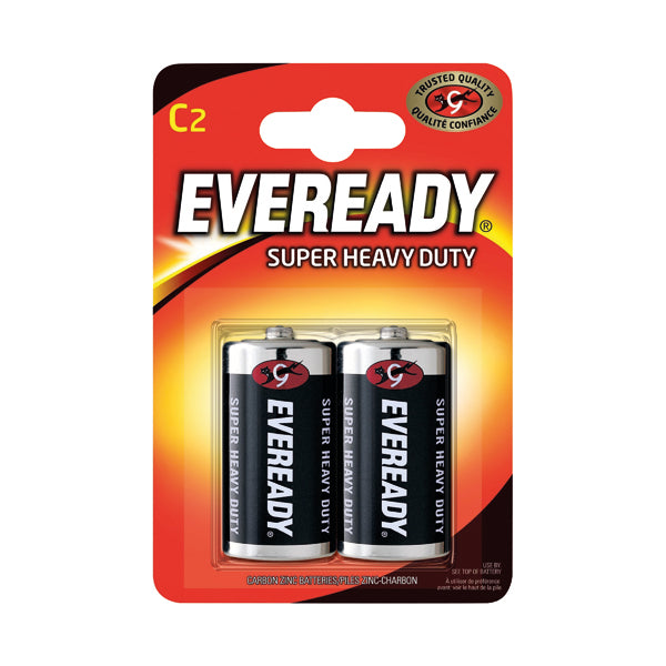 Eveready Super Heavy Duty C Batteries (Pack of 2) R14B2UP