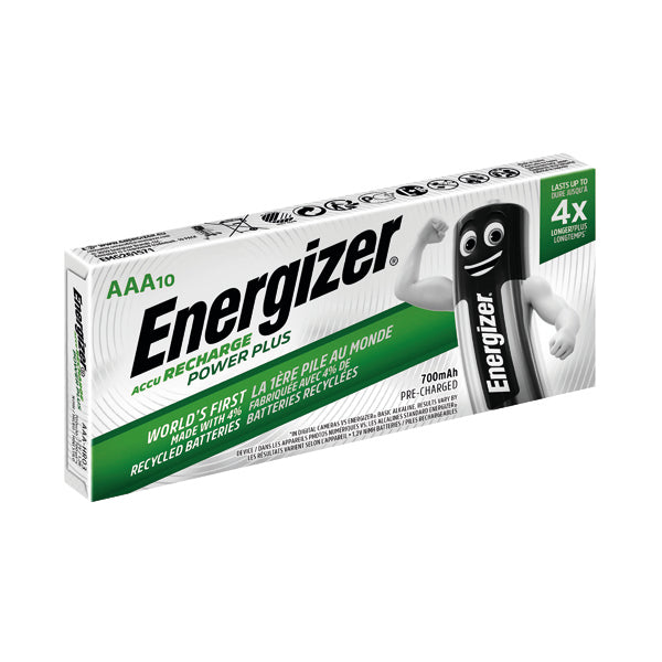 Energizer AAA Rechargeable Batteries 700mAh (Pack of 10) 634355