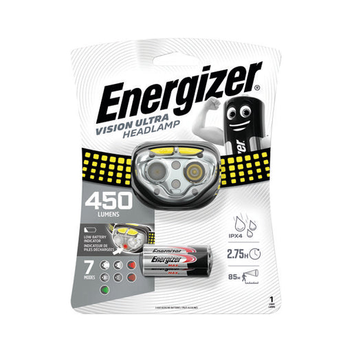 Energizer Vision Ultra HD Headlight 2 hours 45 minutes Run Time 3xAAA E301371802