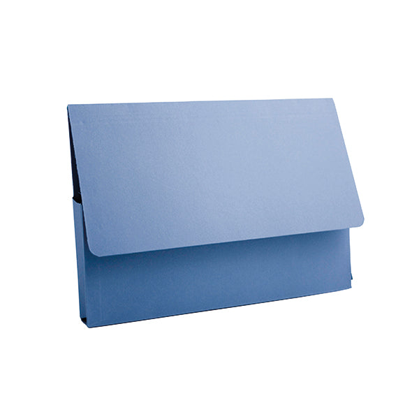 Exacompta Guildhall Document Wallet 285gsm A4 Blue (Pack of 50) PDW4-BLUZ