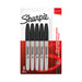 Sharpie Permanent Marker Fine Black (Pack of 5) 1986051