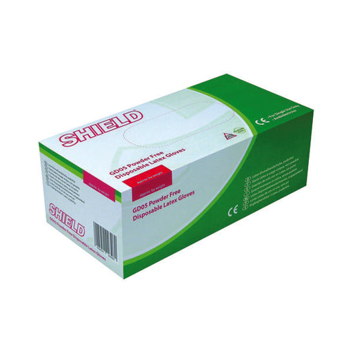 Shield P/F Latex Gloves Large (Pack of 1000) HEA00401