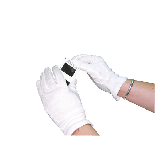 White Knitted Cotton Medium Gloves (Pack of 20) GI/NCWO