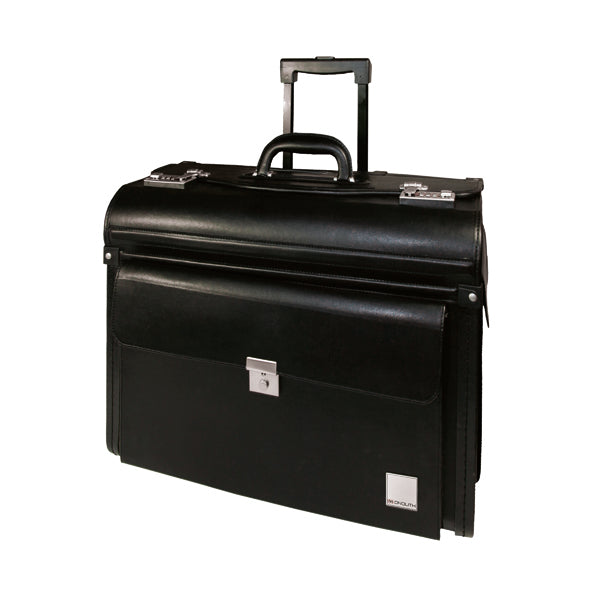 Monolith Leather Look Rolling Pilot Case PVC Black 2179