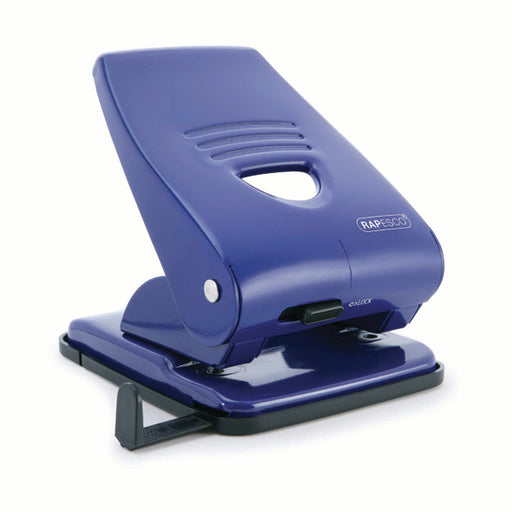 Rapesco 835 Hole Punch w/Paper Guide Capacity 40 Sheets Blue PF800AL1