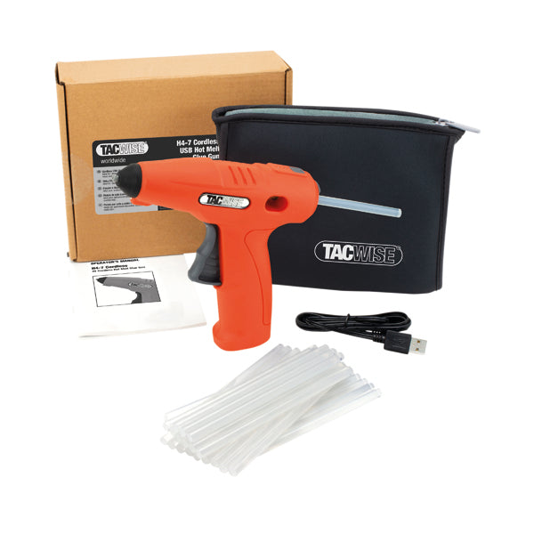 Tacwise H4-7 Cordless Hot Melt Glue Gun 4V with Pk30 Glue Sticks 1559