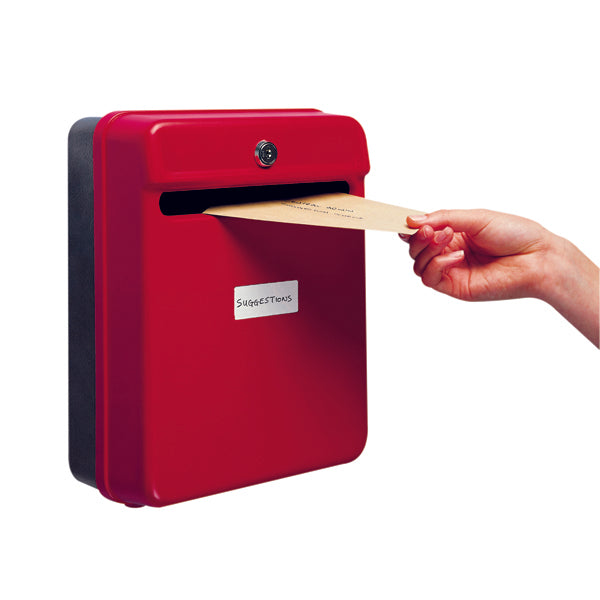 Helix Post/Suggestion Box Red W81060