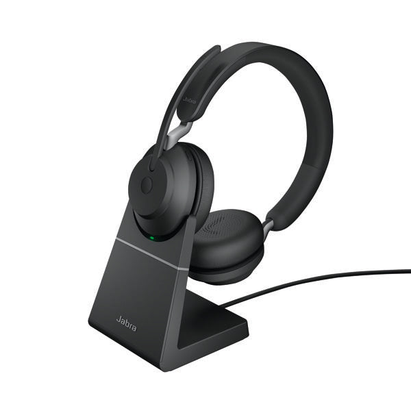 Jabra Evolve2 65 Stereo USB-C Headset with Charging Stand Microsoft Teams Version 26599-999-889