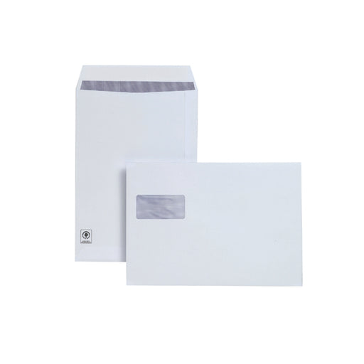 Plus Fabric C4 Envelope Pocket Window Peel and Seal 120gsm White (Pack of 250) F28749