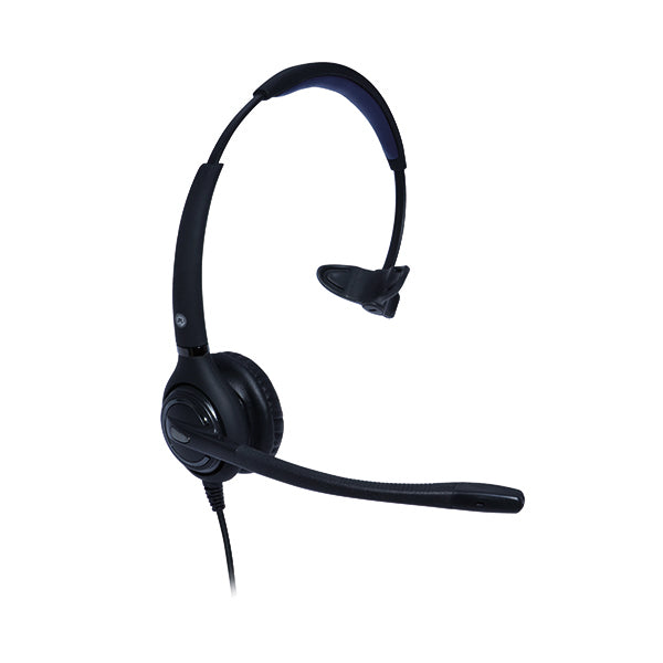 JPL 501S Professional Monaural Adjustable Headset With PLX Quick Disconnect (QD) Black JPL-501S