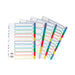 Concord Divider 10-Part A4 Polypropylene Multicoloured 06901