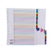 Concord Index 1-31 A4 Extra Wide Multicoloured Mylar Tabs 10001/CS100