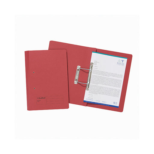 Exacompta Guildhall Transfer File 285gsm Foolscap Red (Pack of 25) 346-REDZ