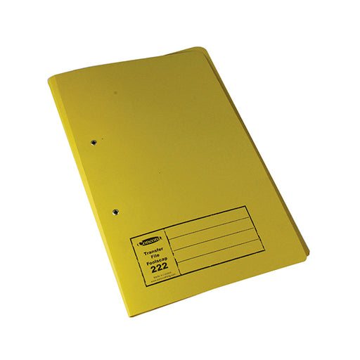 Exacompta Guildhall Transfer File 285gsm Foolscap Yellow (Pack of 25) 346-YLWZ