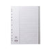 Concord Index 1-31 A4 Polypropylene Grey 62805