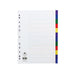 Concord Divider 12-Part A4 Polypropylene Multicoloured 65999