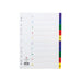 Concord Index 1-10 A4 Polypropylene Multicoloured 66399