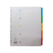 Concord Index 1-5 A4 Extra Wide Multicoloured Mylar Tabs 09601/CS96