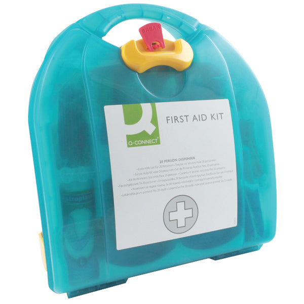 Q-Connect 20 Person Wall-Mountable First Aid Kit KF00576