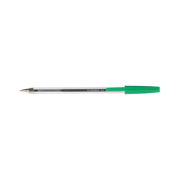 Q-Connect Ballpoint Pen Medium Green (Pack of 50) KF01043