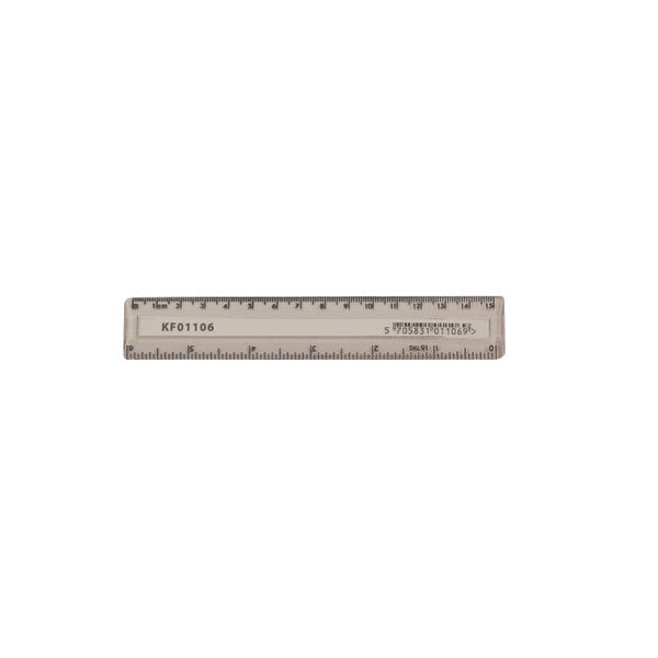 Q-Connect Acrylic Shatter Resistant Ruler 15cm Clear (Pack of 10) KF01106Q