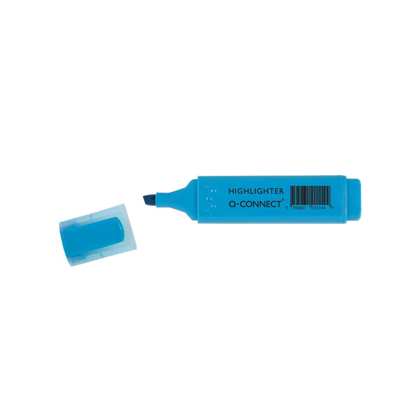 Q-Connect Blue Highlighter Pen (Pack of 10) KF01114